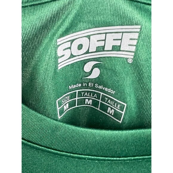 Soffe Mens Green Athletic Short Sleeve Tee Shirt Size M Performance Athleisure - Picture 4 of 7